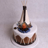 DD.20.a CAMPING - Adult Birthday Cake - WILTON PATISSERIE